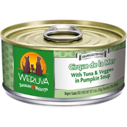 Weruva Wet Dog Can Cirque De La Mar Tuna Veggies 5.5oz