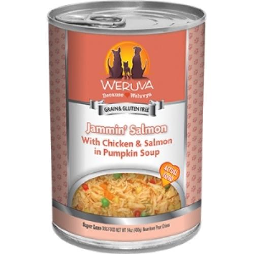 Weruva Wet Dog Can Jammin' Salmon Chicken Salmon Pumpkin 14oz