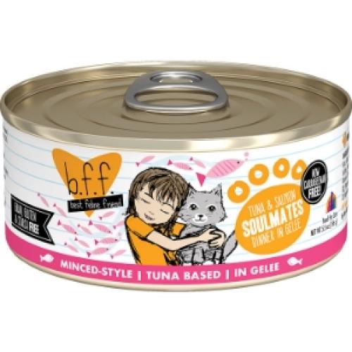 Weruva BFF Wet Cat Can Soulmates Tuna Salmon Gelee 5.5oz