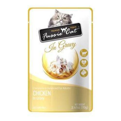 Fussie Cat Wet Cat Pouch Chicken Gravy 2.47oz