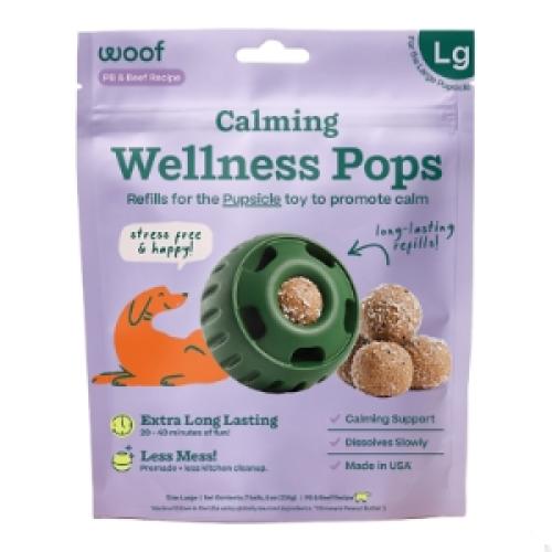 Woof Dog Toy Pupsicle Calming Refill Pops Large 8oz