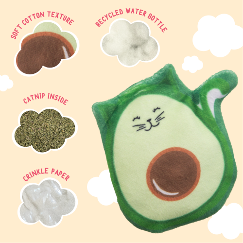 Snugarooz Cat Toy Avocato w/ Catnip