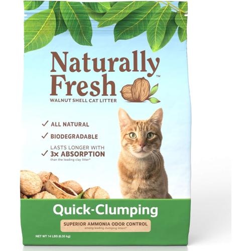 Naturally Fresh Walnut-Based Quick-Clumping Litter Unscented 14lb