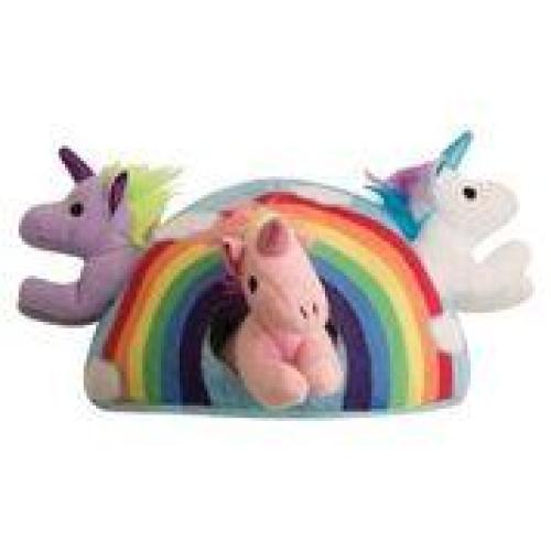 Snugarooz Dog Toy Hide N Seek Rainbow