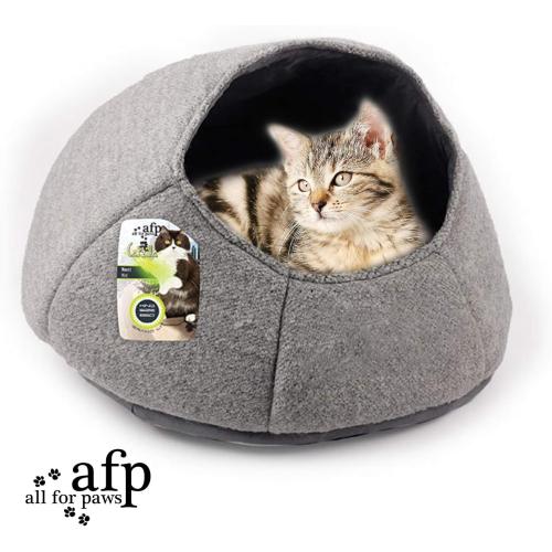 ALL FOR PAWS Catzilla Nest Cat Bed Gray