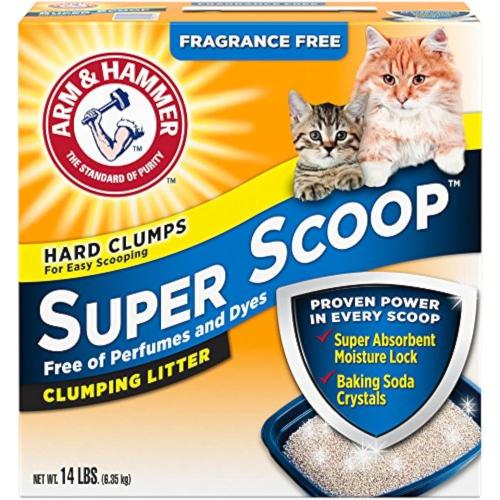 Arm & Hammer Cat Litter Super Scoop Clumping Unscented 14#