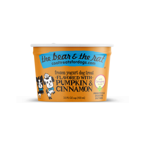 The Bear & The Rat Frozen Dog Yogurt Pumpkin and Cinnamon 3.5oz