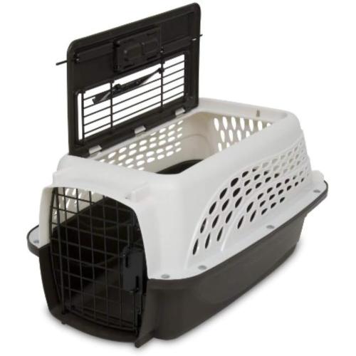 Petmate Dog Cat Carrier Two Door White 19"