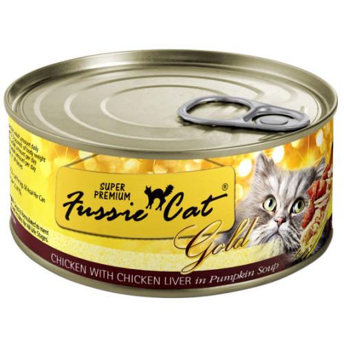 Fussie Cat Wet Cat Can Chicken Liver in Pumpkin 2.82oz