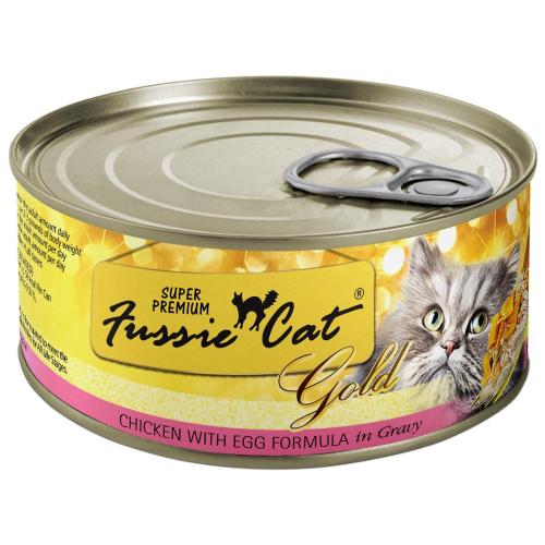 Fussie Cat Wet Cat Can Chicken Egg in Gravy 2.82oz