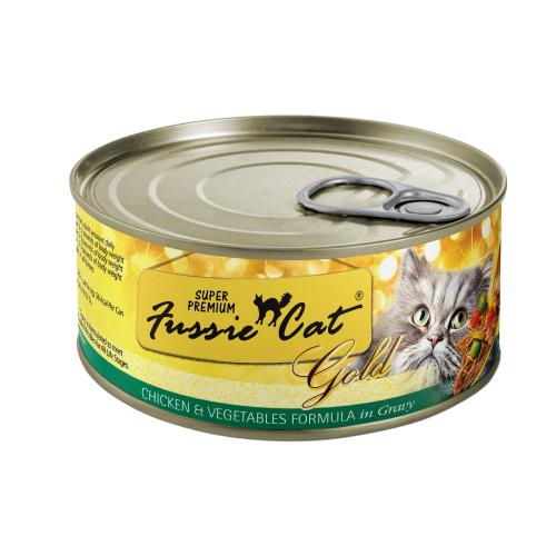 Fussie Cat Wet Cat Can Chicken Vegetables in Gravy 2.82oz