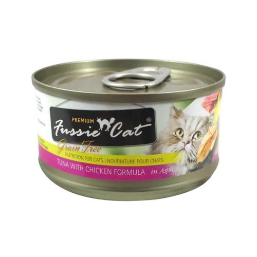 Fussie Cat Wet Can Tuna Chicken in Aspic 2.82oz