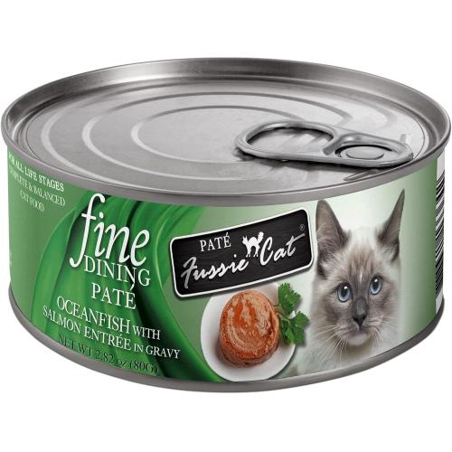 Fussie Cat Wet Can Fine Dining Oceanfish Salmon Pate 2.82oz