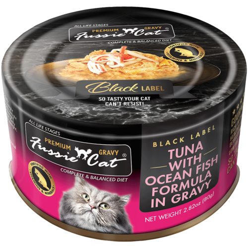 Fussie Cat Wet Can Tuna Oceanfish in Gravy 2.82oz