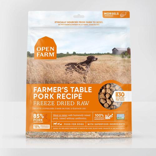 Open Farm Freeze-Dried Dog Pork Morsels 13.5oz