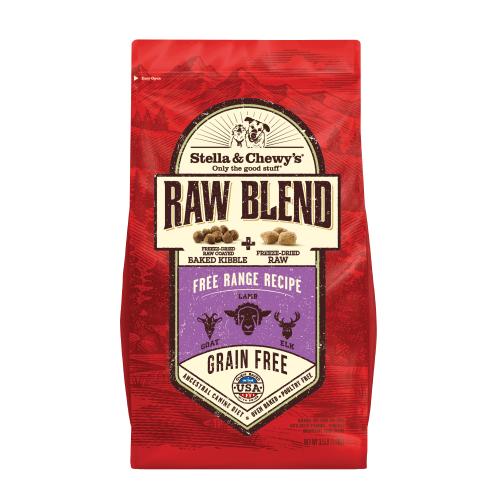Stella Chewy's Dry Dog Raw Blend Free Range 3.5#