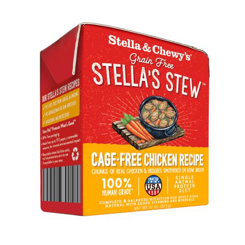 Stella Chewy's Wet Dog Tetra Cage Free Chicken Stew 11oz