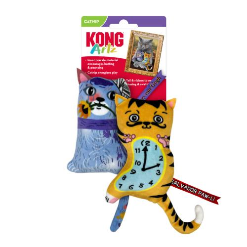 KONG Cat Toy Salvador Paw-Li & Whiskers Van Gogh 2pk
