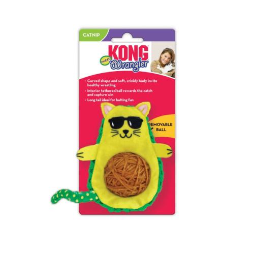 KONG Cat Toy Avocado Wrangler