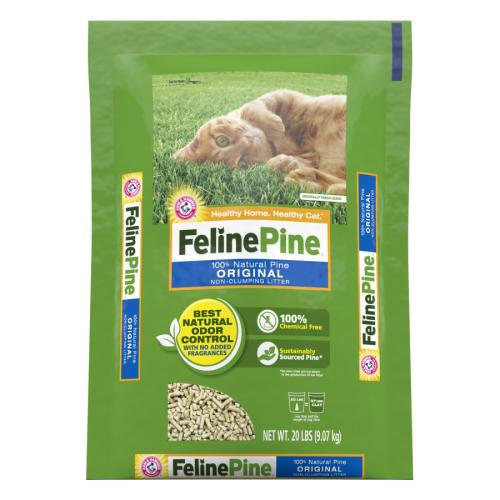 Feline Pine Cat Litter Original Non-Clumping 20#