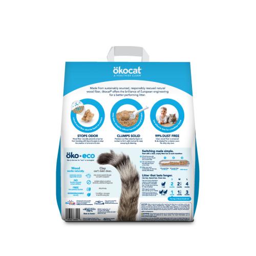 Okocat Cat Litter Original Clumping Wood 9#