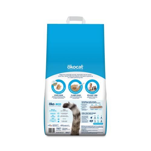 Okocat Cat Litter Original Clumping Wood 12.6#
