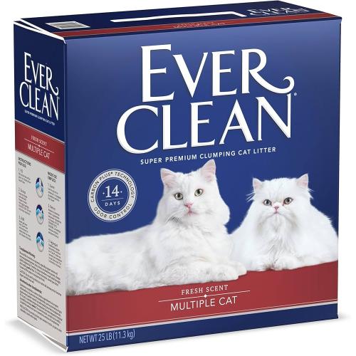 Ever Clean Cat Litter Multi-Cat Lightly Scented Clumping 25#