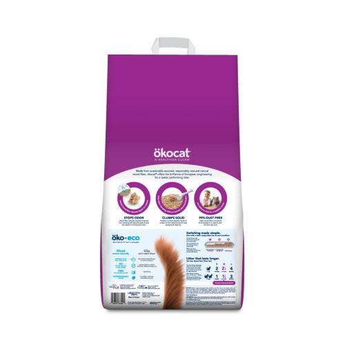 Okocat Cat Litter Low Tracking Clumping Wood 14#