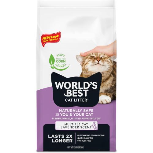World's Best Cat Litter Multiple Cat Lavender Scented 15#