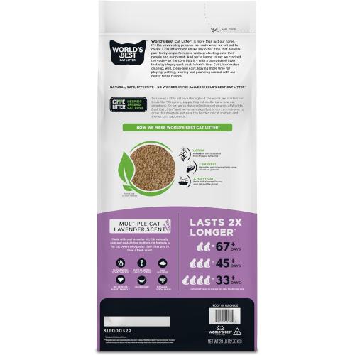 World's Best Cat Litter Multiple Cat Lavender Scented 28#