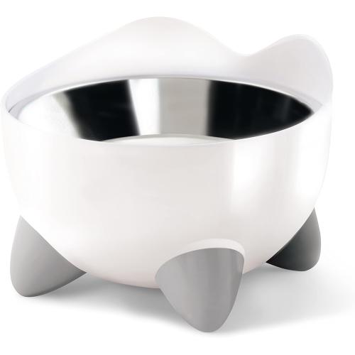 Catit PIXI Cat Bowl Elevated Dish White