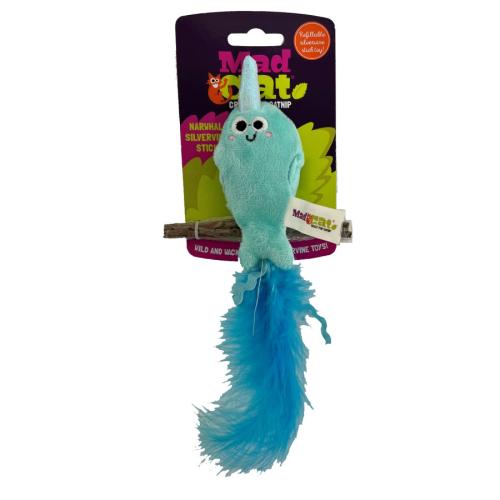 Mad Cat Cat Toy Narwhal with Silvervine