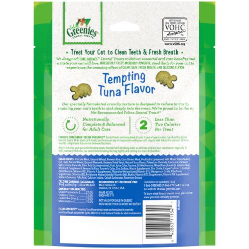 Greenies Cat Treat Dental Tempting Tuna 4.6oz
