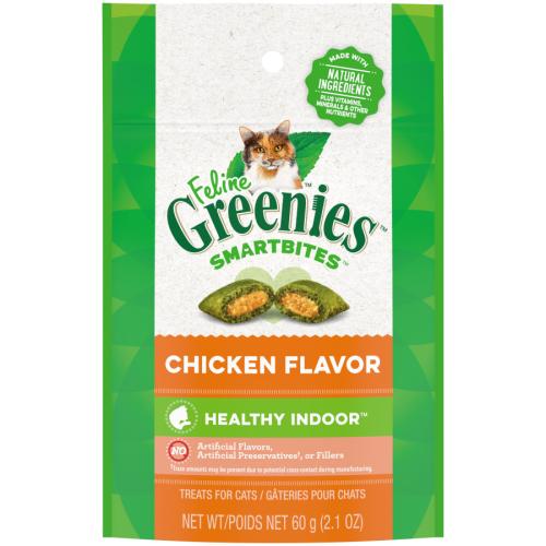Greenies Cat Treat Healthy Indoor and Hairball Chicken 2.1oz