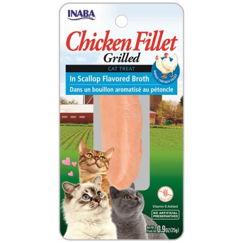 Inaba Cat Treat Chicken Fillet in Scallop Broth 0.9oz