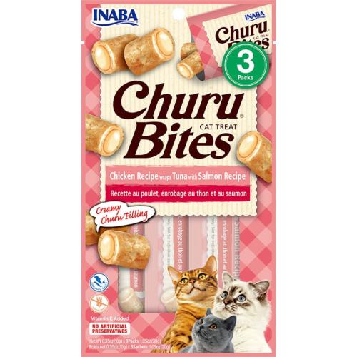 Inaba Cat Treat Churu Bites Chicken & Salmon 1.05oz