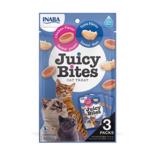 Inaba Cat Treat Juicy Bites Tuna & Chicken 4oz 3pk