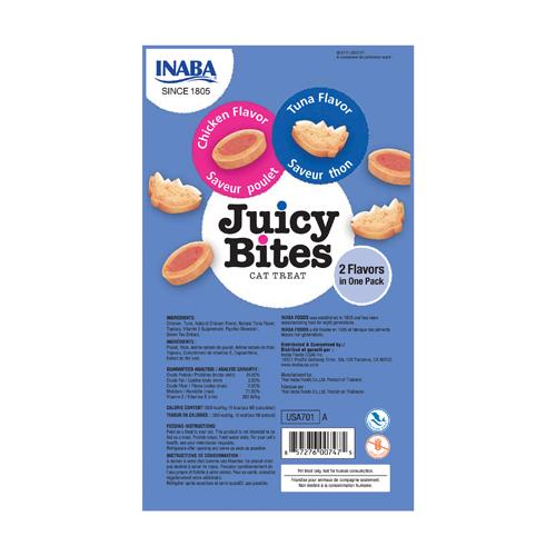 Inaba Cat Treat Juicy Bites Tuna & Chicken 4oz 3pk