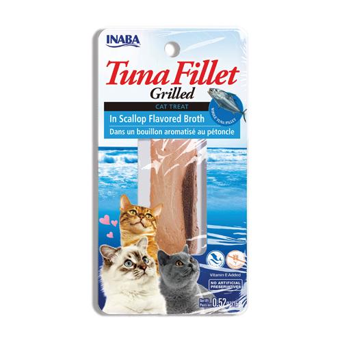 Inaba Cat Treat Tuna Fillet in Scallop Broth 0.52oz