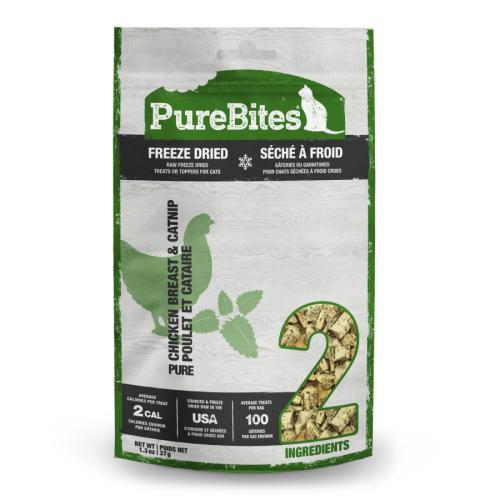 PureBites Cat Treat Freeze-Dried Chicken Breast & Catnip 1.3oz