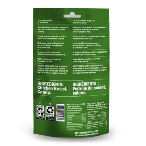 PureBites Cat Treat Freeze-Dried Chicken Breast & Catnip 1.3oz