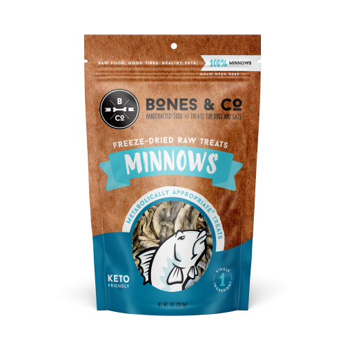 Bones & Co Dog Treat Freeze-Dried Minnows 1oz