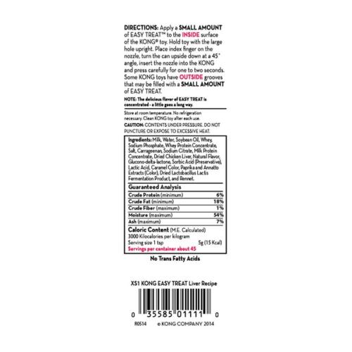 KONG Dog Treat Easy Treat Liver Recipe 8oz