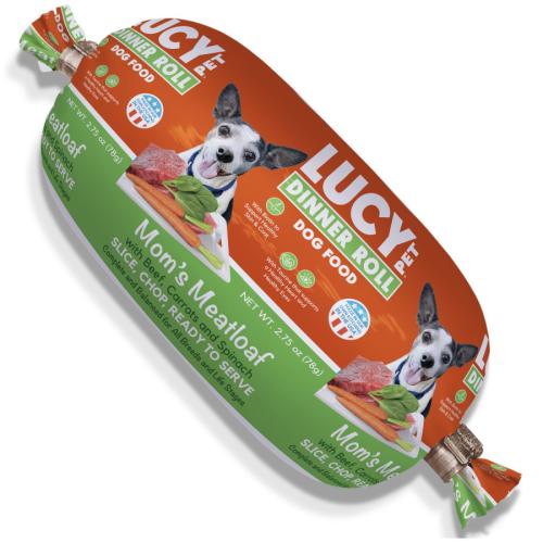 Lucy Pet Dog Treat Beef Mom's Meatloaf Roll 2.75oz