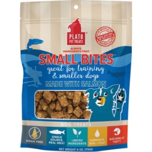 Plato Dog Treat Small Bites Salmon 6oz