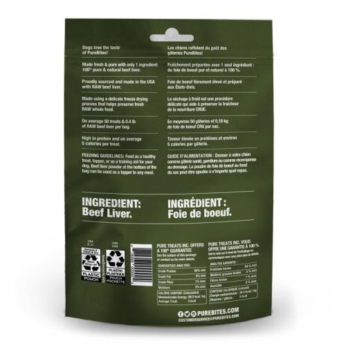 PureBites Dog Treat Freeze-Dried Beef Liver 2oz
