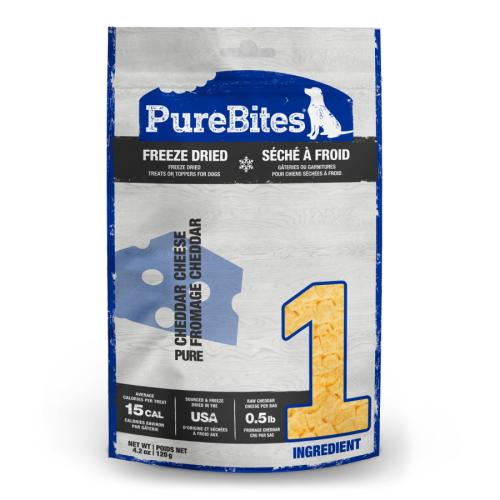 PureBites Dog Treat Freeze-Dried Cheddar Cheese 4.2oz