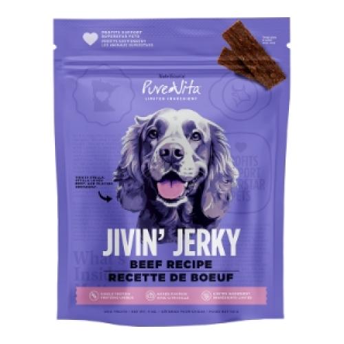 Purevita Dog Treat Jivin' Jerky Beef 4oz