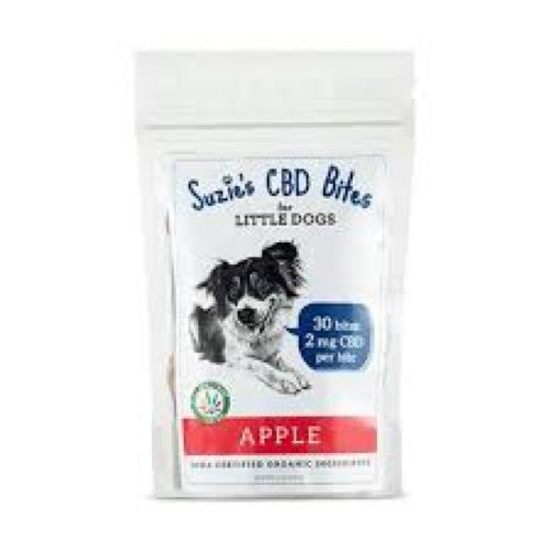 Suzie's CBD Dog Supplement Apple Small Breed Bites 2mg