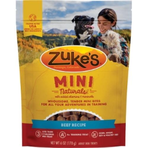 Zuke's Dog Treat Mini Naturals Beef 6oz